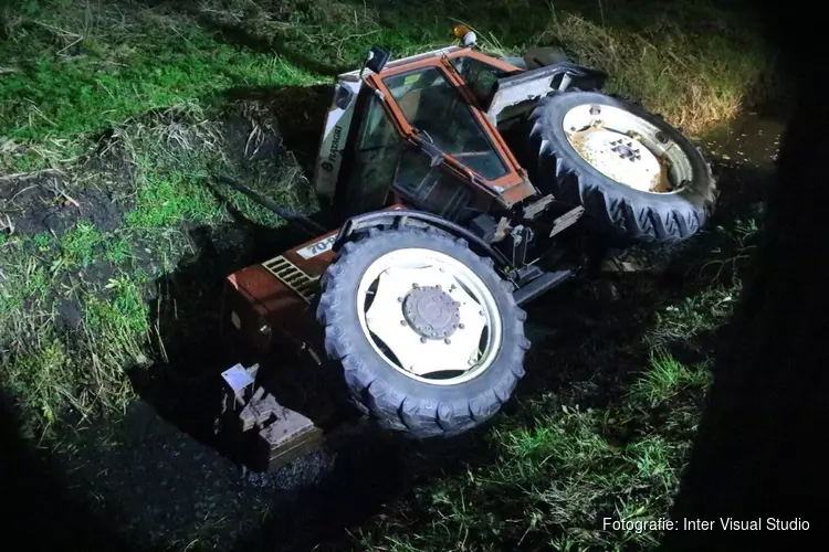 Tractorbestuurder spoorloos na ongeluk