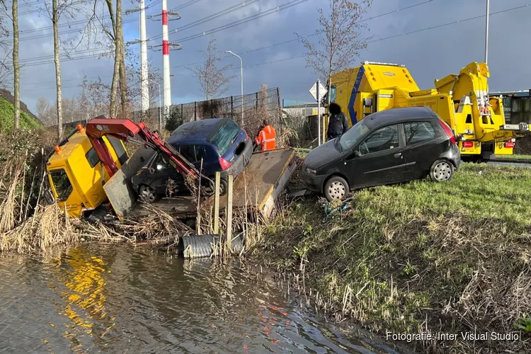 Ongeval in Vijfhuizen, niemand raakt gewond