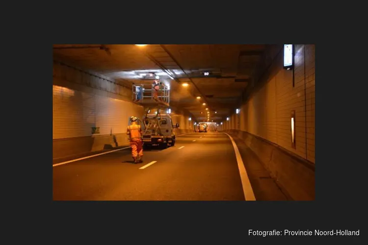 Nachtafsluiting N201 door onderhoud aan de Waterwolftunnel