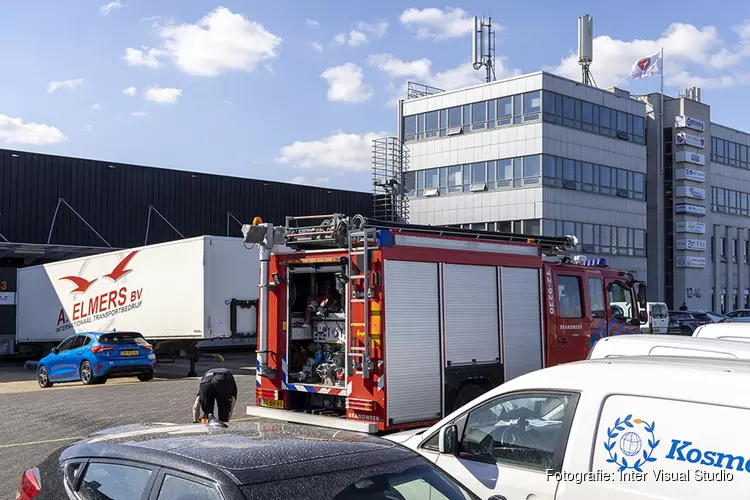 Brand op dak bij koelinstallatie bij werkzaamheden op Schiphol