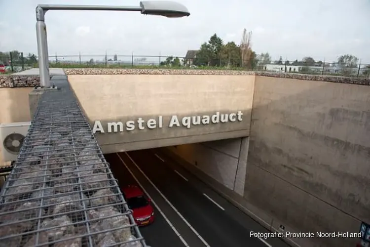 Afsluiting N201 door onderhoud aan Amstelaquaduct en Waterwolftunnel