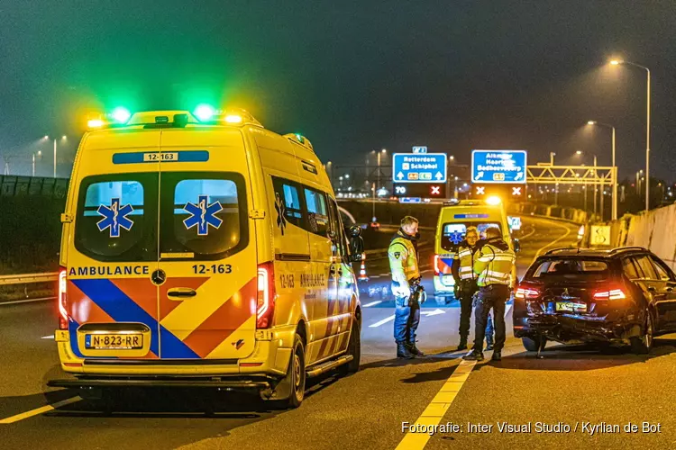 Gewonde bij ongeval op A9 bij Badhoevedorp