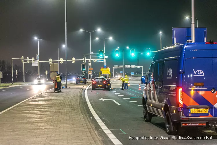 Motorrijder gewond in Vijfhuizen, onderzoek naar oorzaak