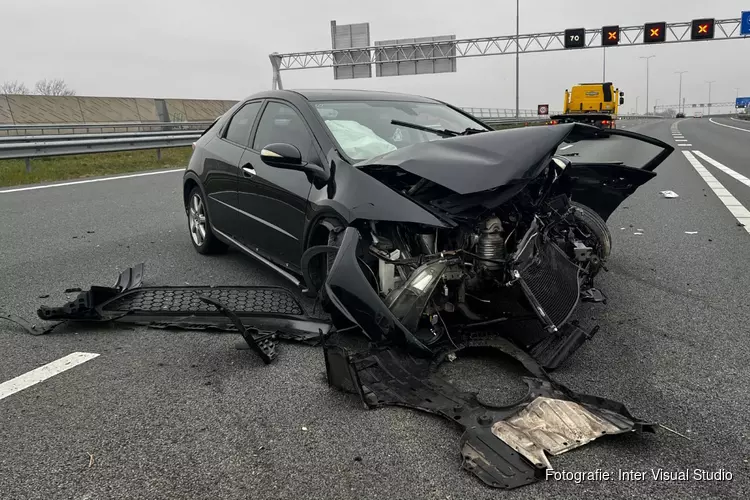 Eenzijdig ongeval op A9 bij Lijnden