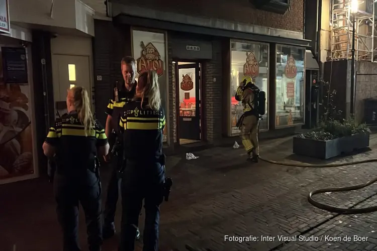 Brand bij afhaalrestaurant in Hillegom