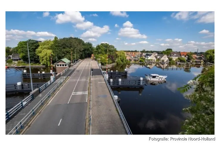Afsluiting Prinses Irenebrug in Uithoorn voor autoverkeer