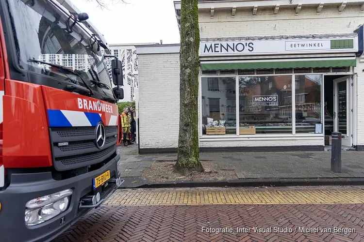 Brand in de meterkast bij winkel aan de Camplaan in Heemstede