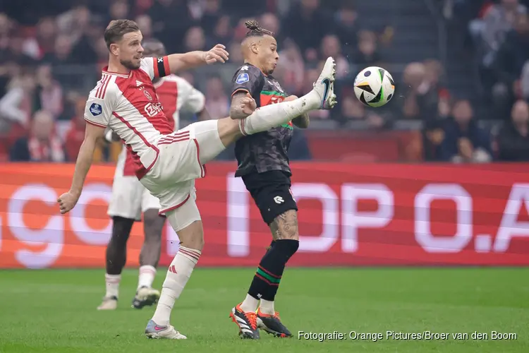 Ajax heeft lek nog niet boven en weet niet van NEC te winnen