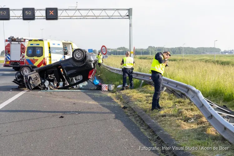Ernstig ongeval op A5 bij Lijnden