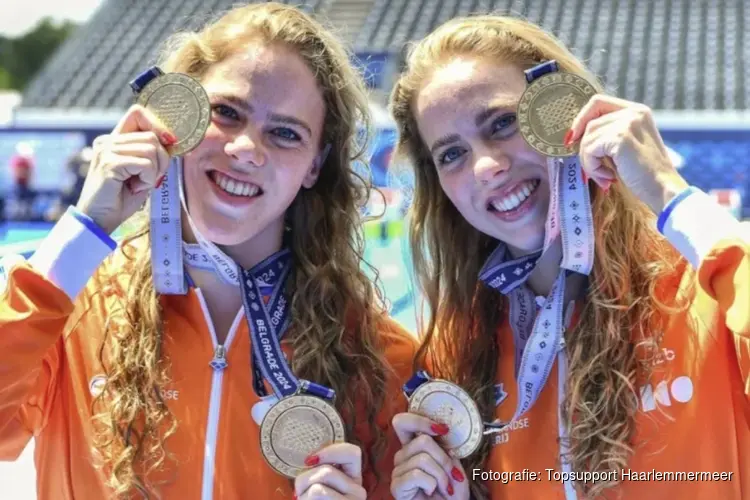 Huldiging Haarlemmermeerse medaillewinnaars in de steigers