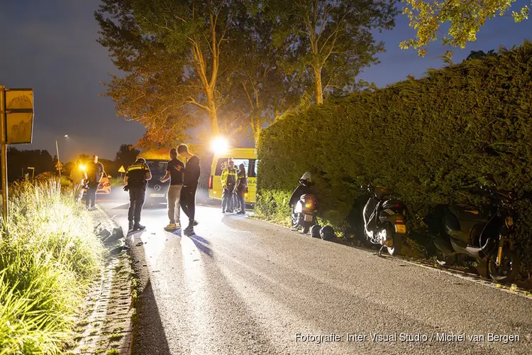 Scooterrijder gewond bij frontale botsing in Spaarndam