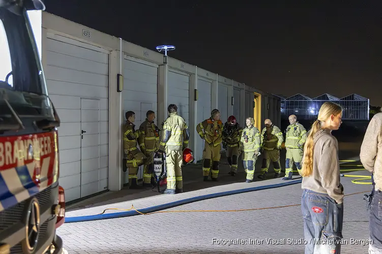 Brand in boxruimte aan de Mijnsherenweg Kudelstaart