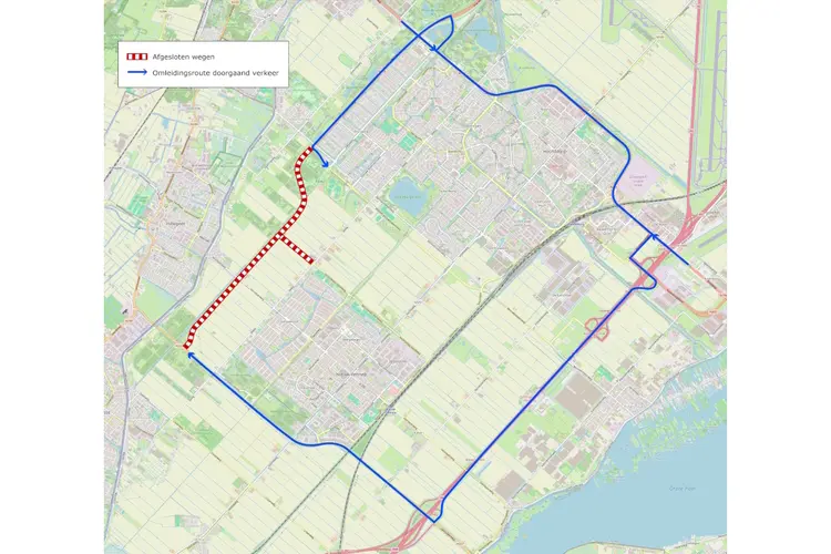 Avond- en nachtafsluiting deel Drie Merenweg (N205) 7 tot 11 oktober 2024