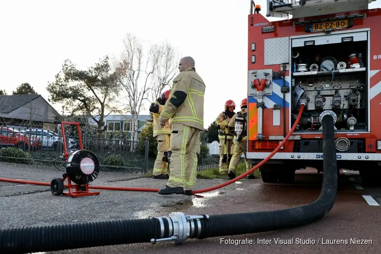 Saunabrand snel onder controle