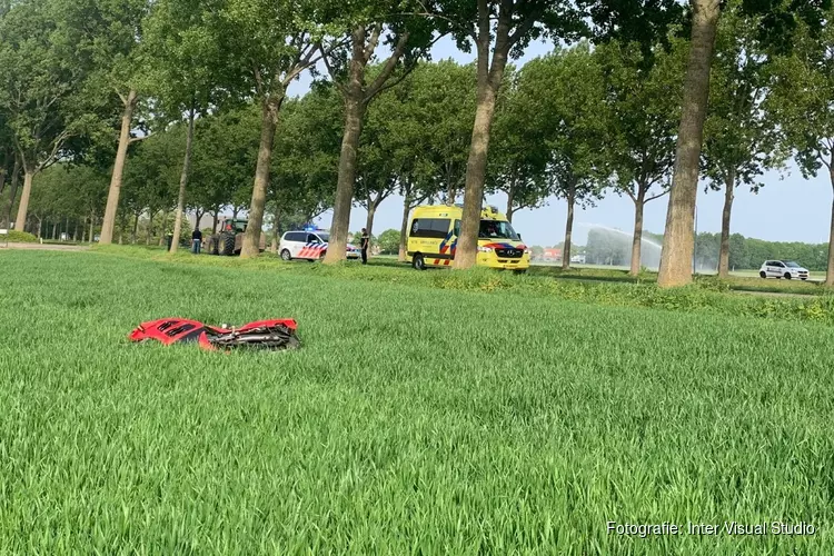Motorrijder schiet veld in bij ongeval in Abbenes