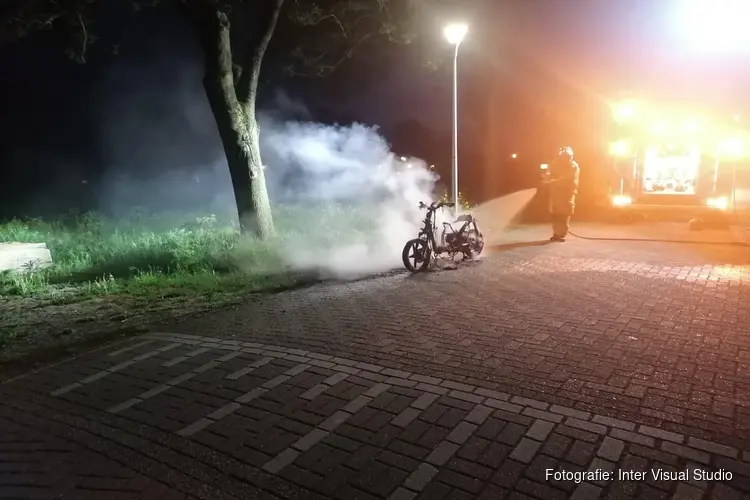 Scooter in brand in Uithoorn