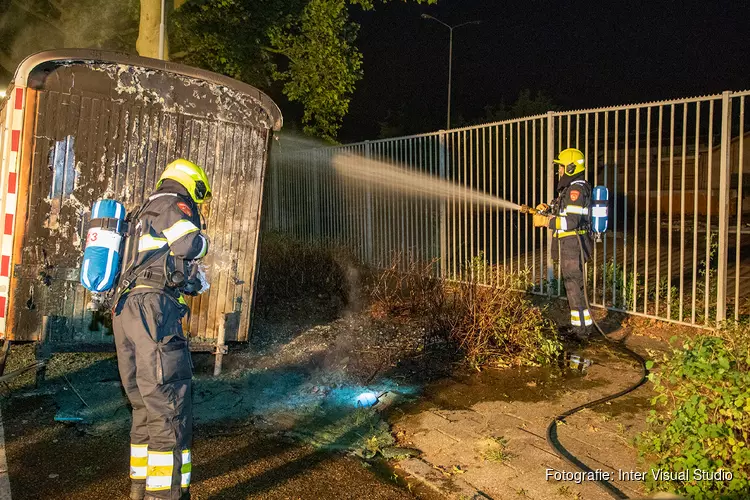 Dixie toilet afgebrand in Zwanenburg, bouwkeet beschadigd