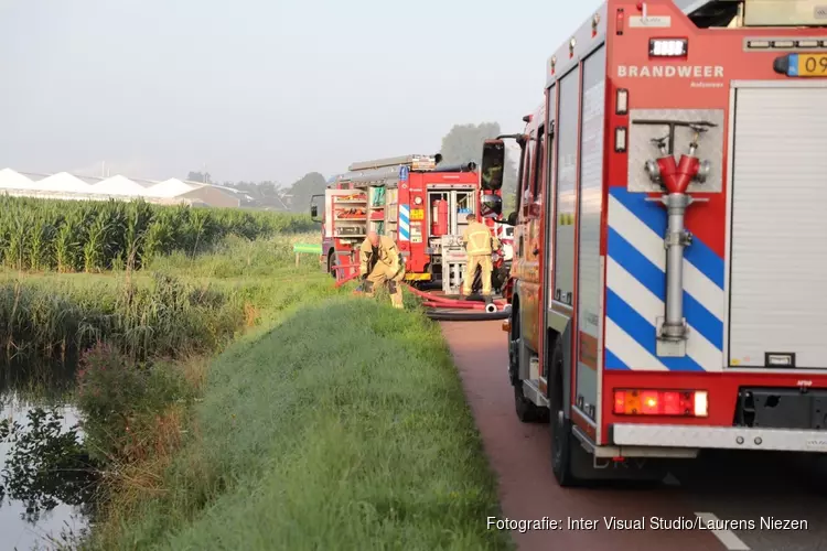 Brand in kas De Kwakel