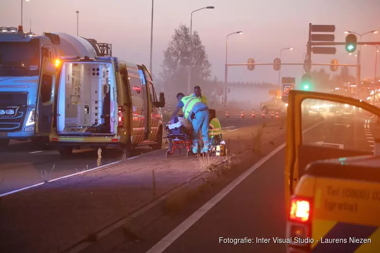 Ongeval N201 Amstelveen, motorrijder gewond