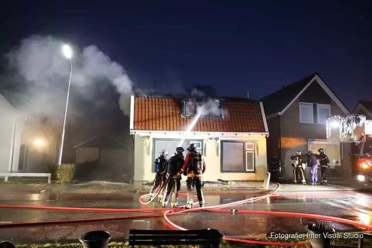 Grote brand in woning Oude Meer