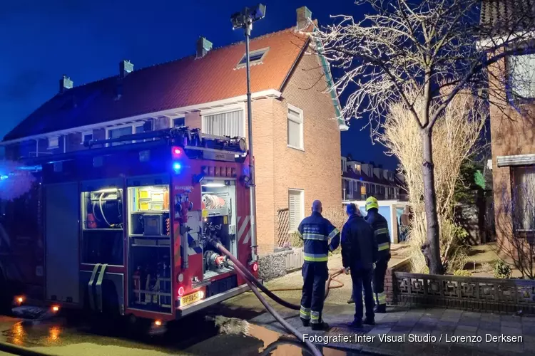 Schuur in brand in Zwanenburg