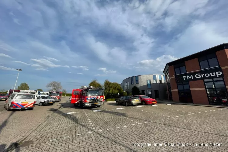 Brandmelding op terrein bloemenveiling